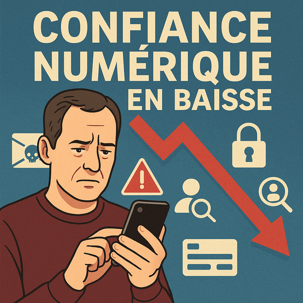 📉 Confiance numérique en baisse : pourquoi les Français se méfient d’Internet en 2025